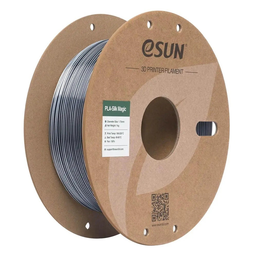 eSUN PLA Silk Magic Filament - Black Silver
