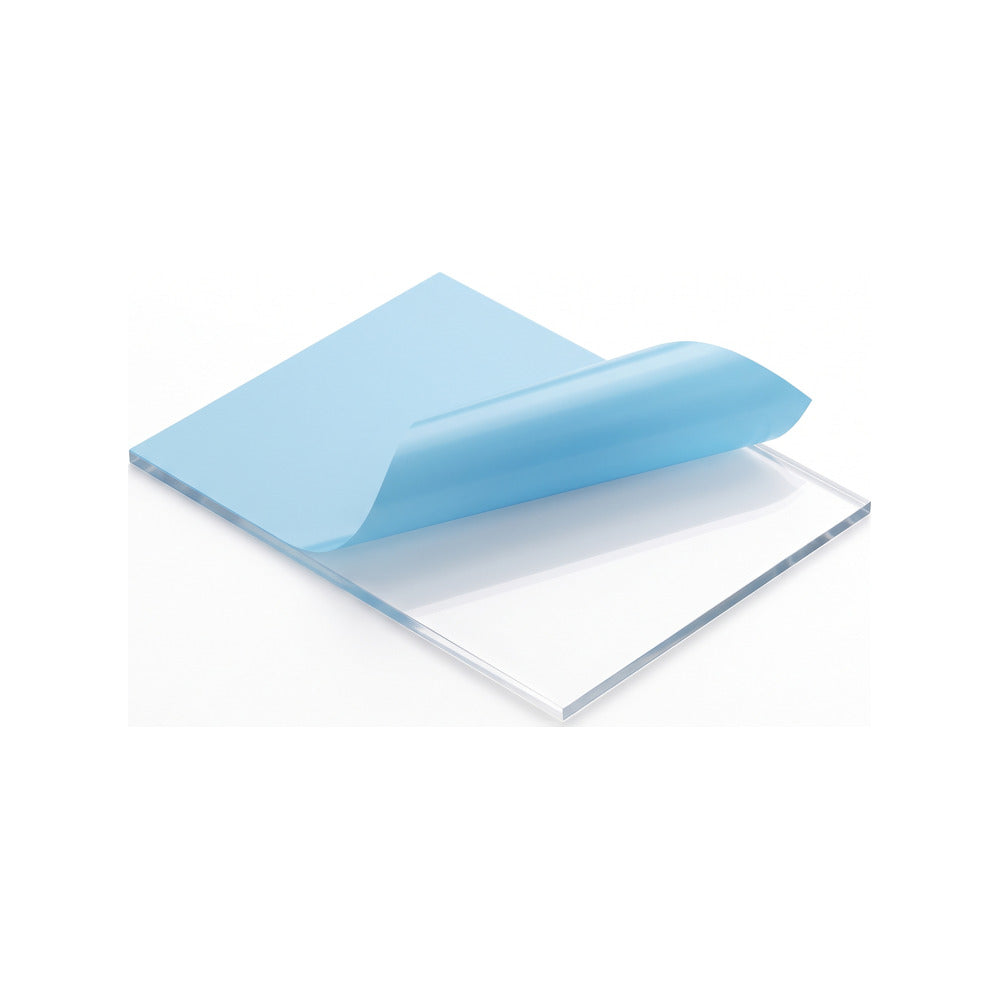Cube OE PFA release film sheet for Dentratec L1 Pro with blue protective liner peeled back