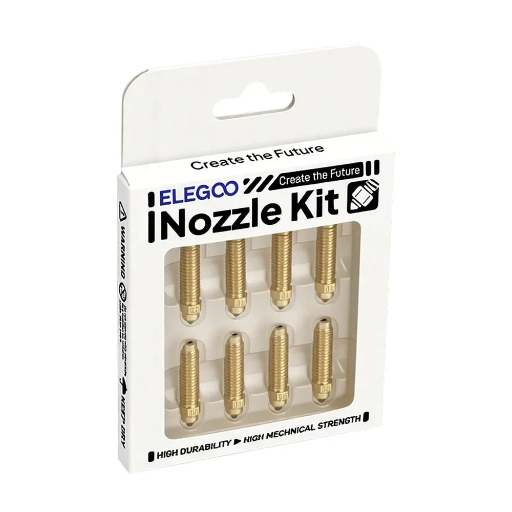 Elegoo Nozzle - Centauri Carbon / Carbon 2 / Hardened Steel / 0.4mm (Pack of 8)