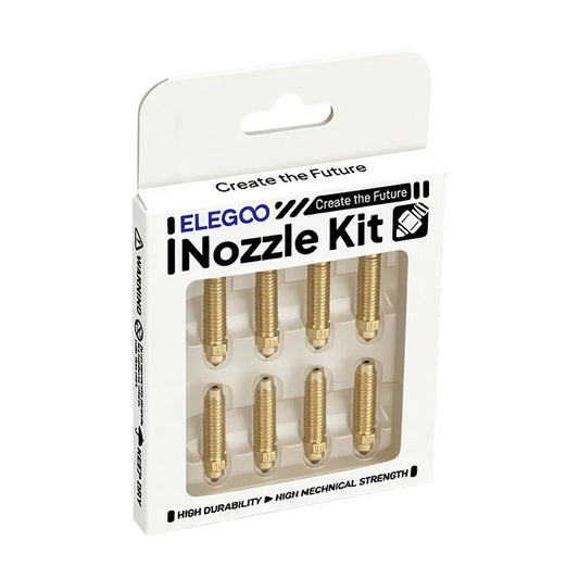 Elegoo Nozzle - Centauri Carbon / Carbon 2 / Hardened Steel / 0.4mm (Pack of 8)
