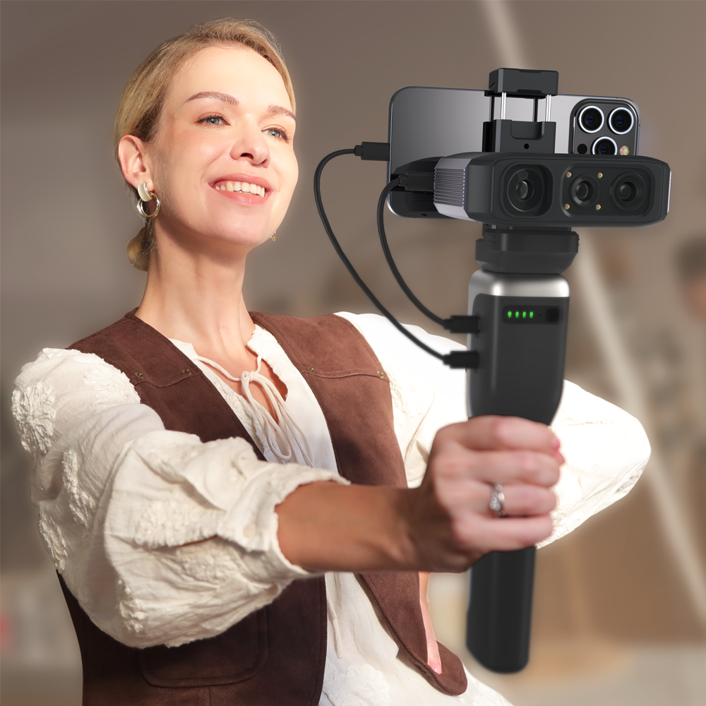 3DMakerpro Moose Lite with NIR light source for safe face and portrait scanning