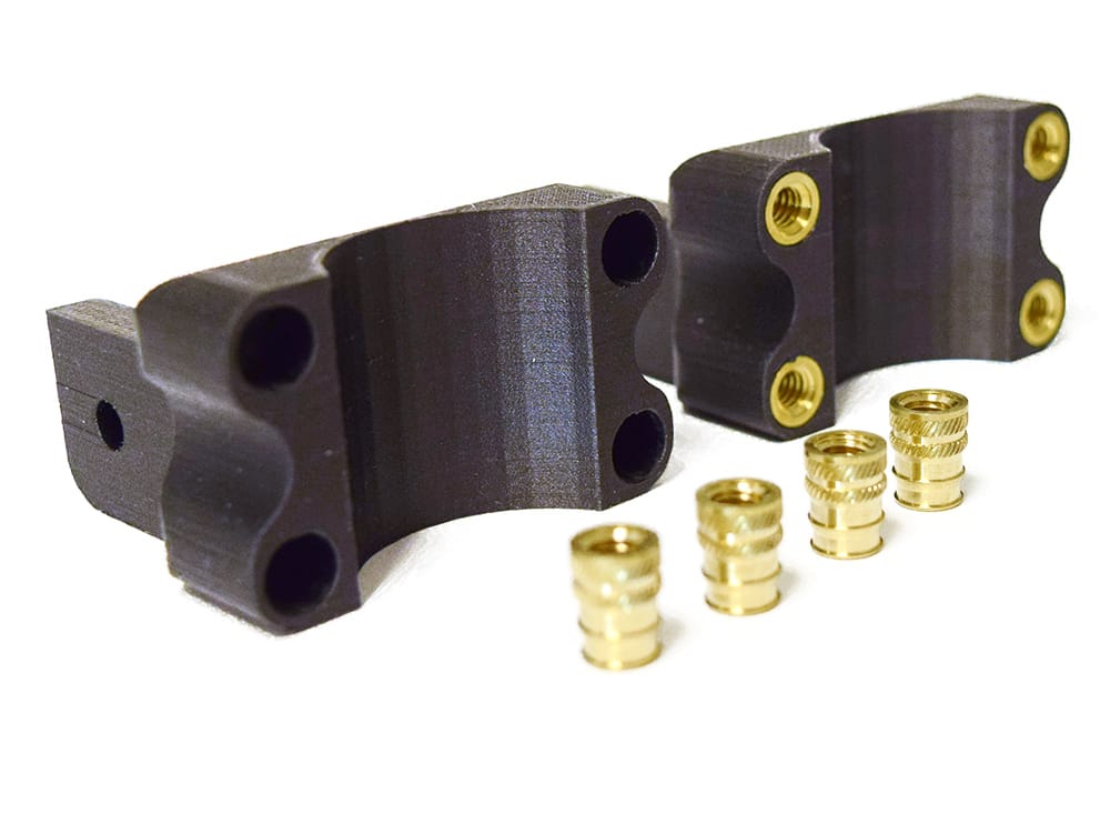 Cube Knurled Brass Insert Nuts (Pack of 10)