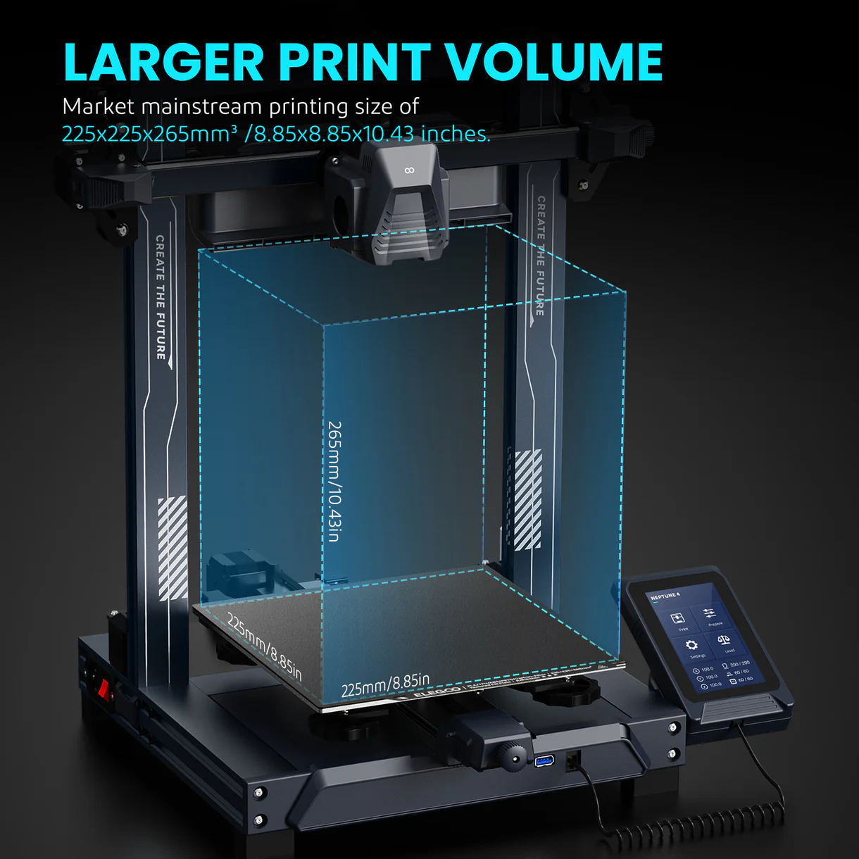 Elegoo Neptune 4 FDM 3D Printer