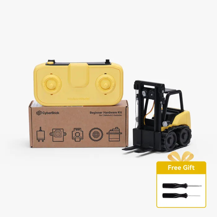 Bambu Lab Maker's Supply - CyberBrick Beginner Hardware Kit - ZK004 (1 Vehicle, 1 Remote)