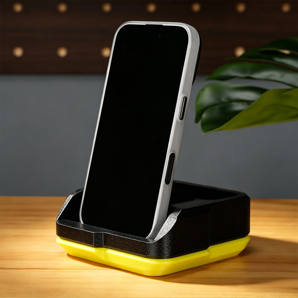 Multi-colour phone stand printed with Elegoo CANVAS