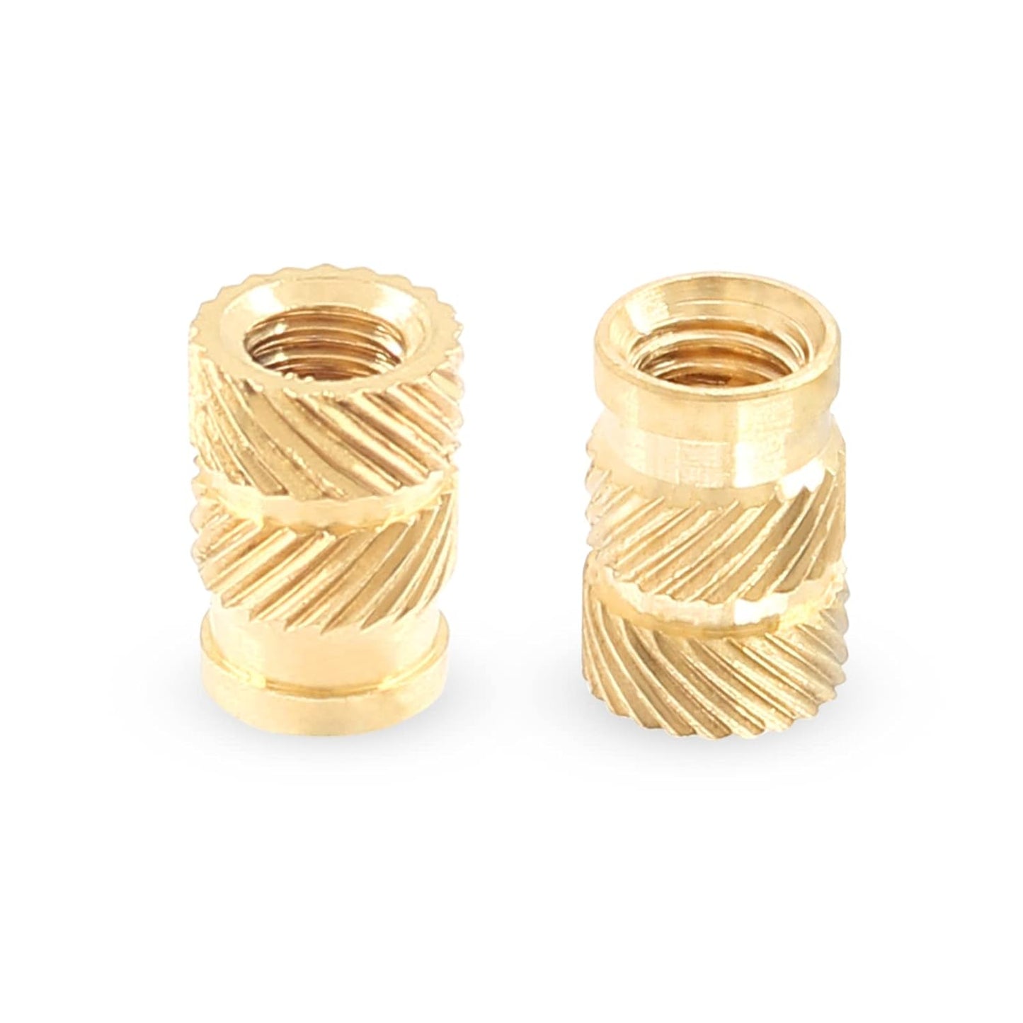 Cube Knurled Brass Insert Nuts (Pack of 10)