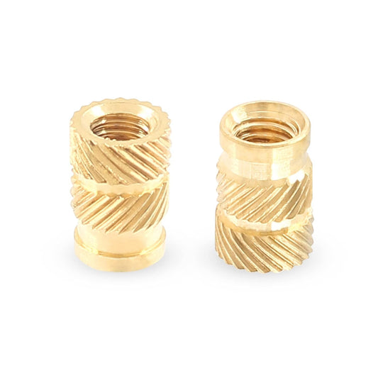 Cube Knurled Brass Insert Nuts (Pack of 10)