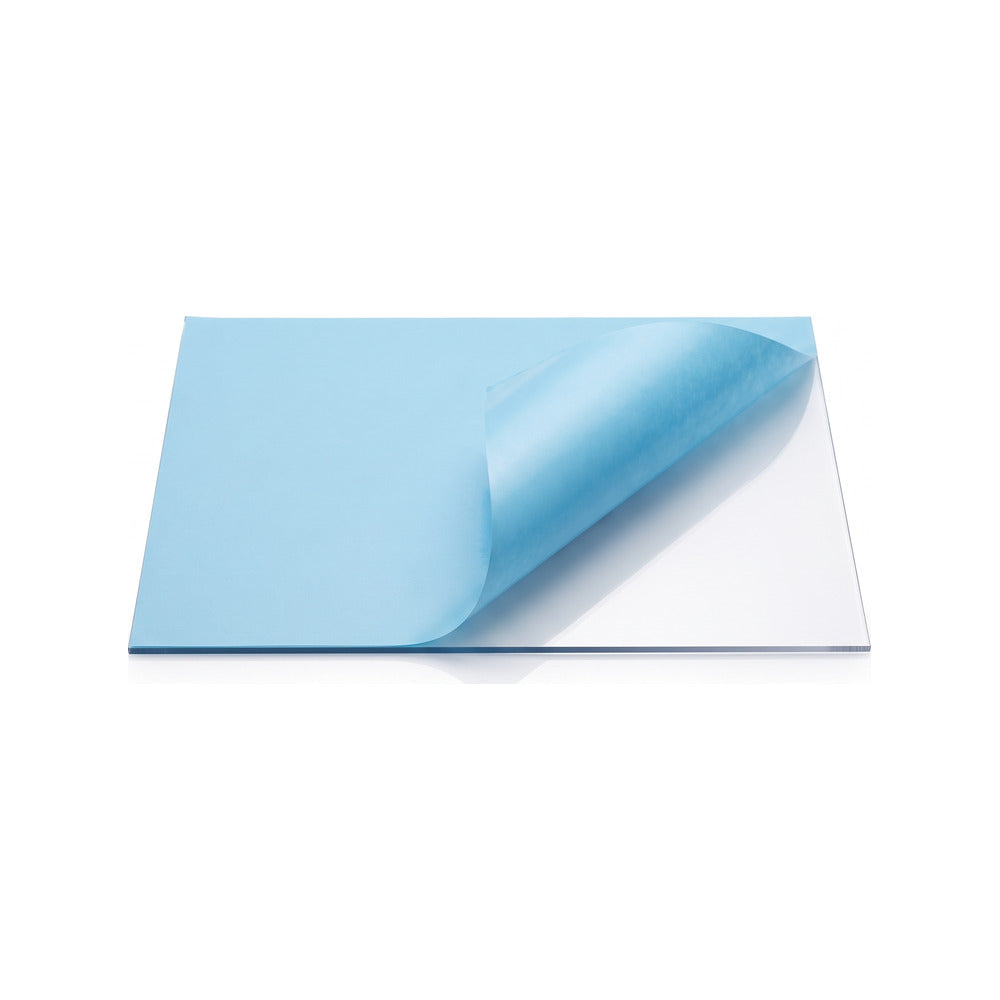 Dentratec HS VAT release film sheet with blue protective liner peeled back