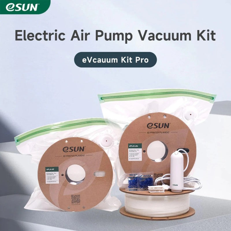 eSUN eVacuum Kit Pro 3 retail box, vacuum bag and sealing clip