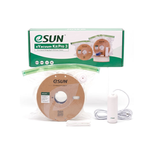 eSUN eVacuum Kit Pro 3 filament vacuum storage bags with USB pump