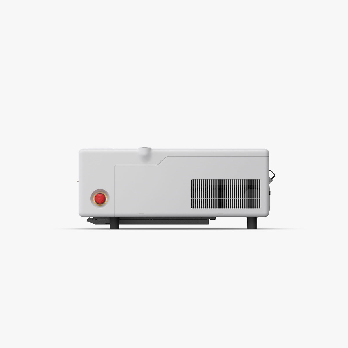 Bambu Lab R1 right side with the emergency stop button