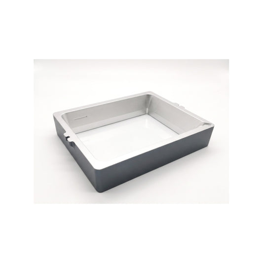 Dentratec anodised aluminium resin tank with release film fitted