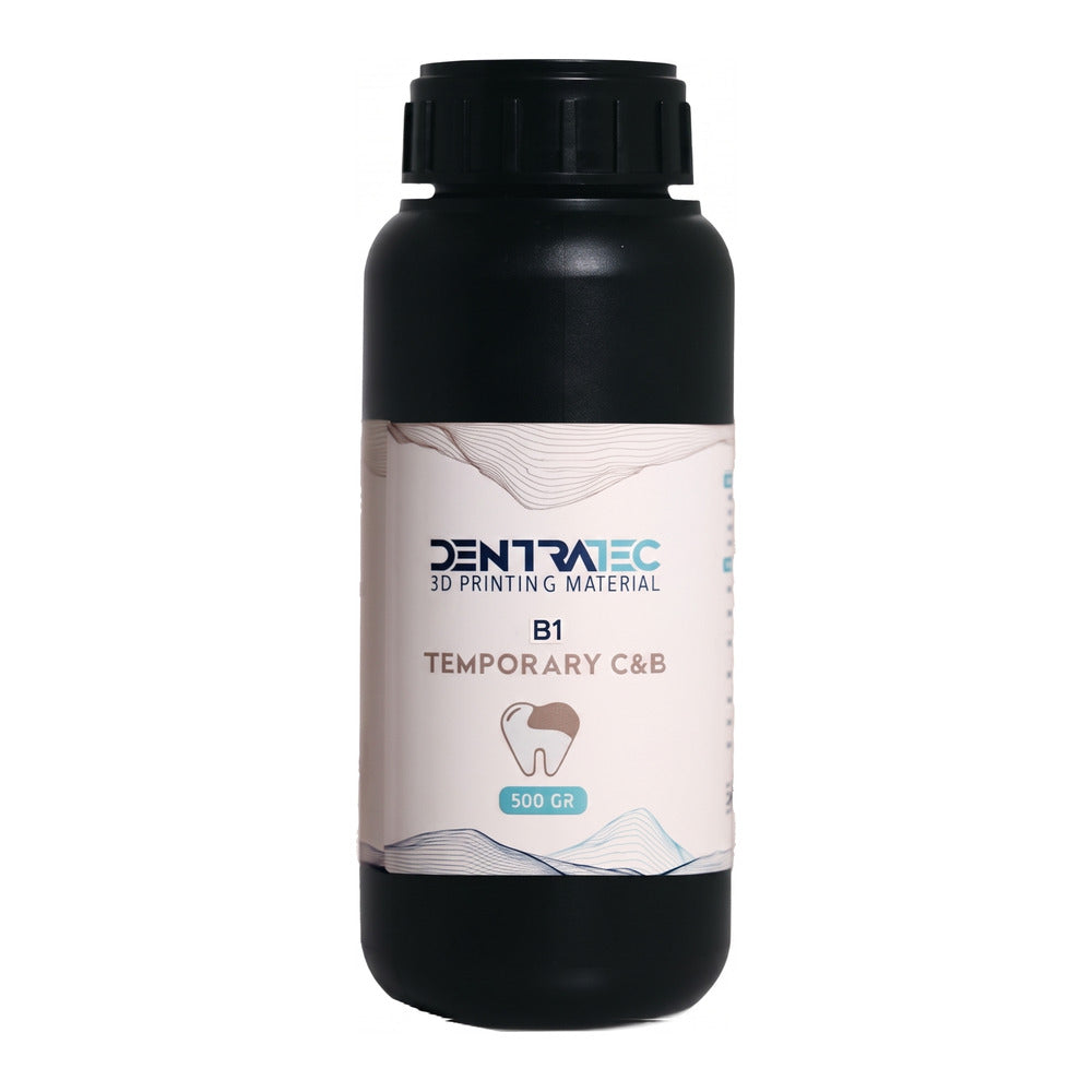 Dentratec Temp C&B V3 resin, shade B1, 500 g bottle