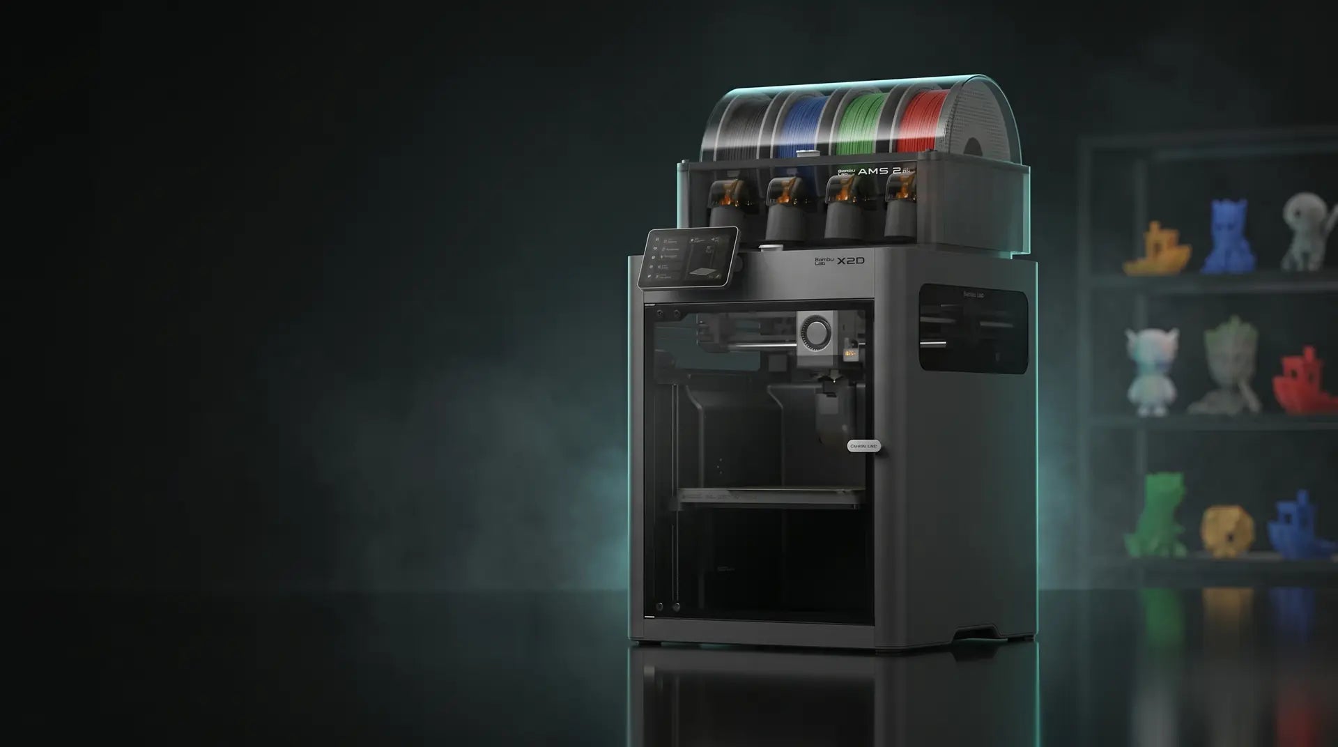 Bambu Lab X2D Combo 3D printer with AMS 2 Pro multi-color system