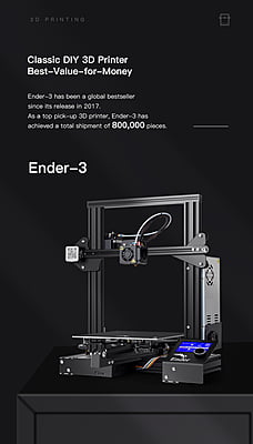 Creality Ender 3 3D Printer - Easy Assembly and Advanced Technology Creality Ender 3 3D Printer - Easy Assembly and Advanced Technology