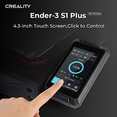 Creality Ender-3 S1 Plus 3D Printer - Build Volume Upgrade and CR Touch Auto-leveling