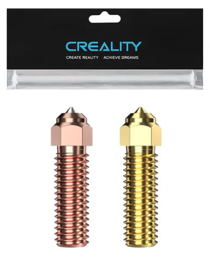 Creality High Speed Nozzle Kit KE / K1 / M4 (0.4mm Brass + 0.4mm Hardened Steel)