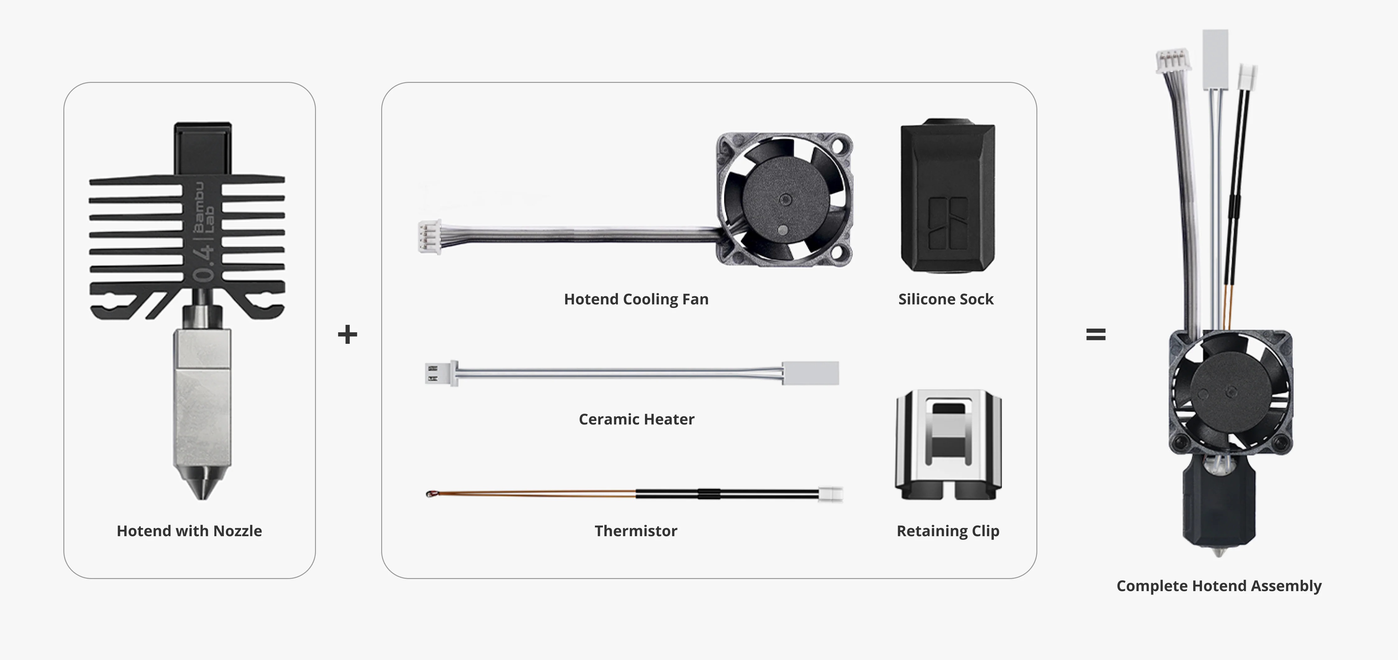 Bambu Lab Complete Hotend Assembly